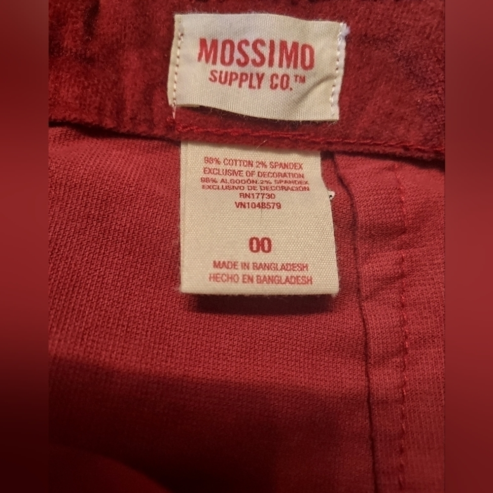 NWOT - Mossimo Faux Suede Studded Burgundy Mini Skirt Size 00 - Picture 4 of 4